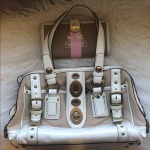 Double Zipper Coach Bag